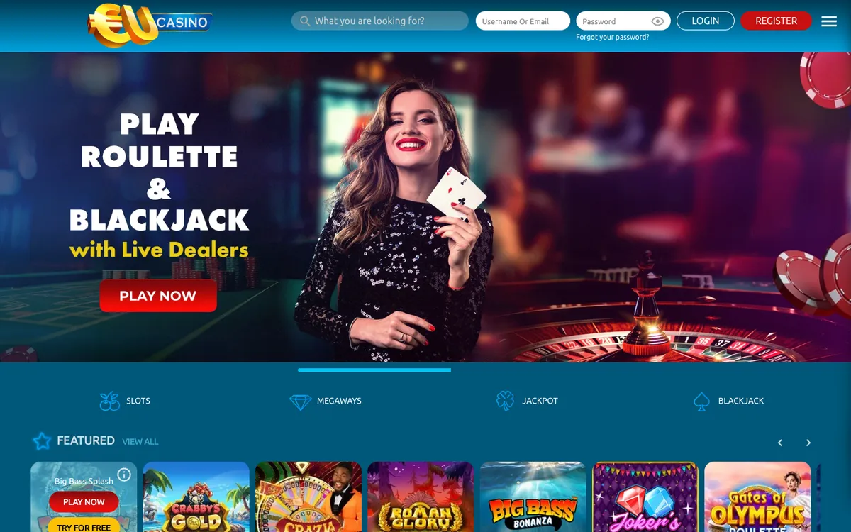 EUcasino — Payments, captured from Australia