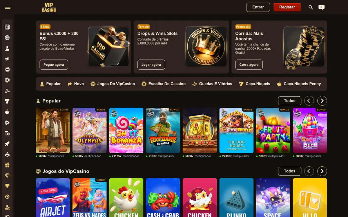 Vip Casino — «Главная», снято из страны Португалия