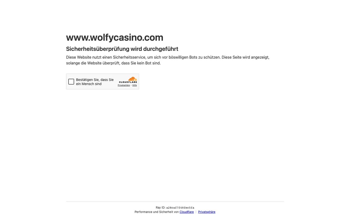 Wolfy Casino — «Главная», снято из страны Австрия