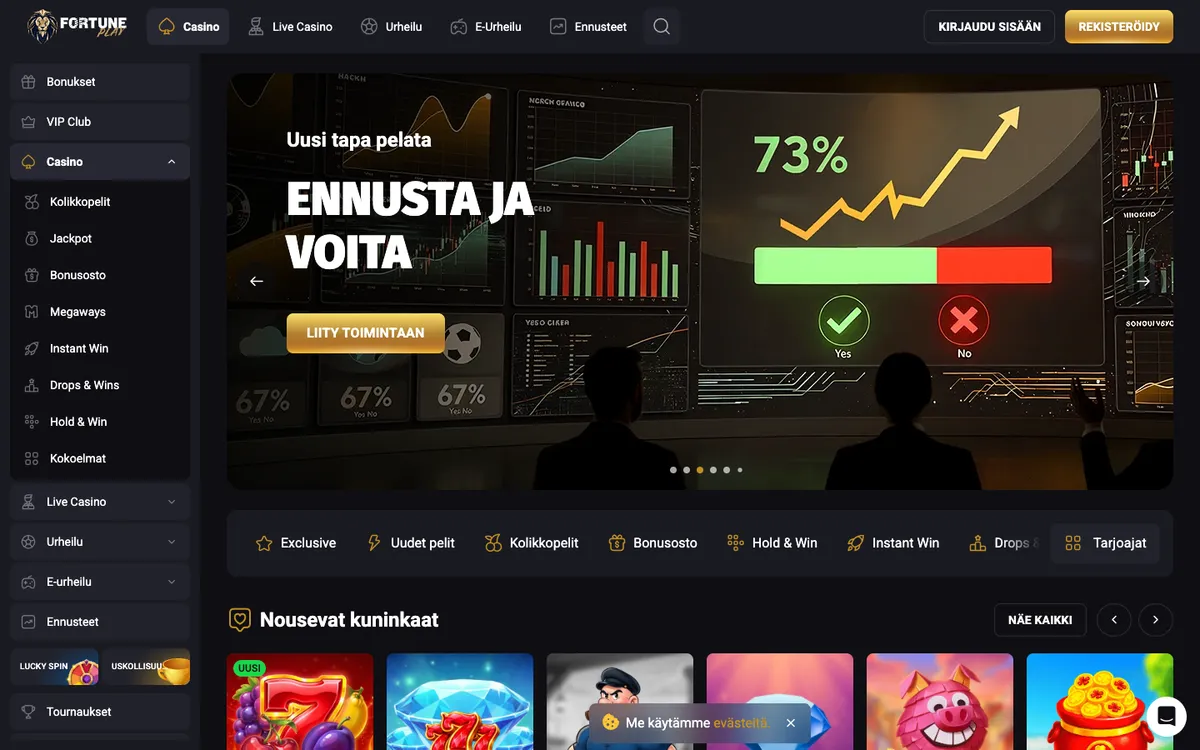 Fortune Play Casino — «Главная», снято из страны Финляндия