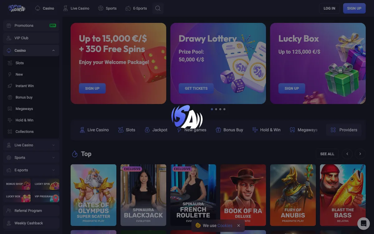 Spin Aura Casino — «Регистрация», снято из страны Новая Зеландия