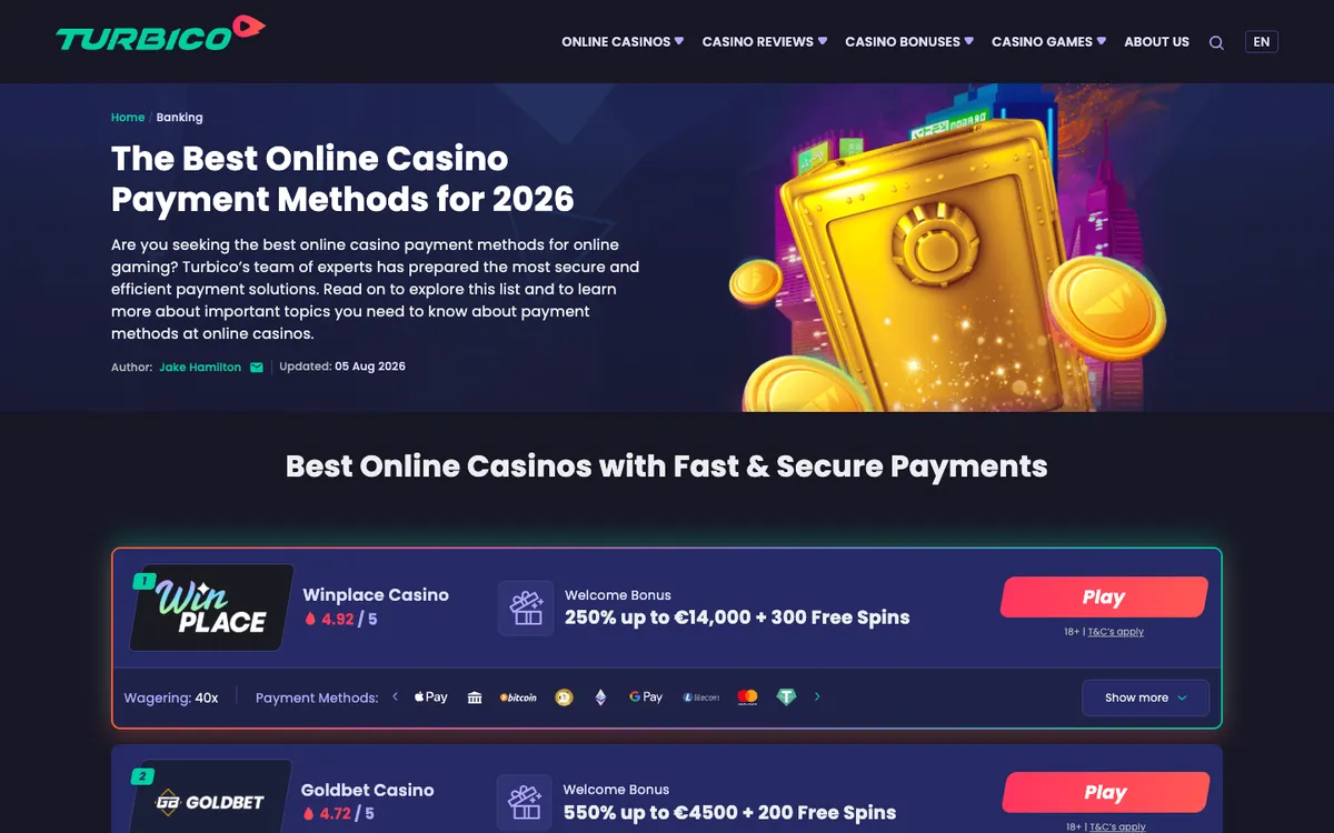 Turbico Casino — «Платежи», снято из страны Бельгия