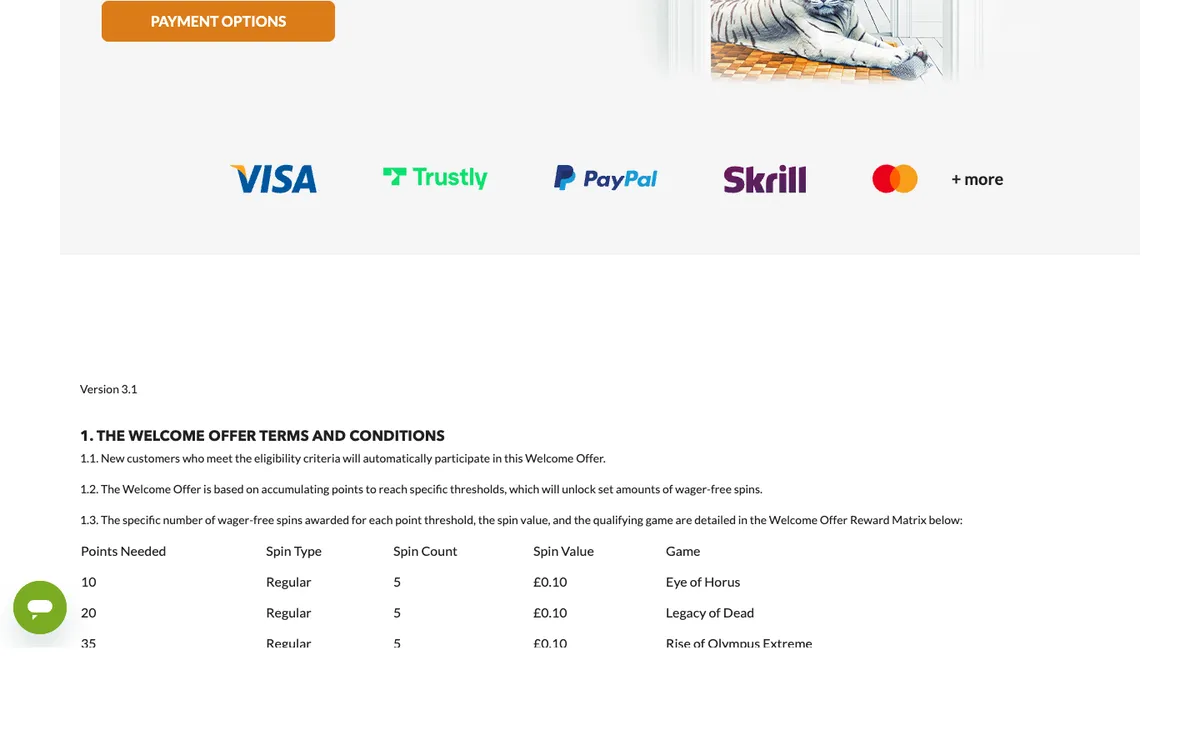 Skol Casino — Home page, captured from United Kingdom