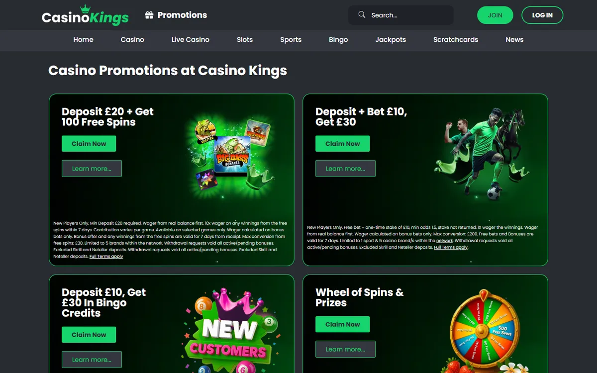 CasinoKings — «Акции», снято из страны Канада