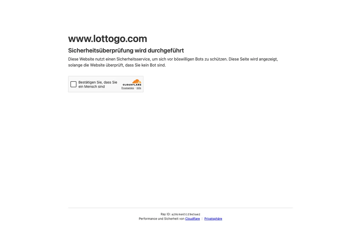 LottoGo Casino — Home page, captured from Austria