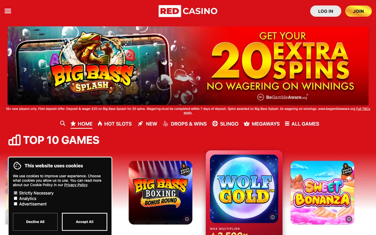 Red Casino — «Главная», снято из страны Австралия