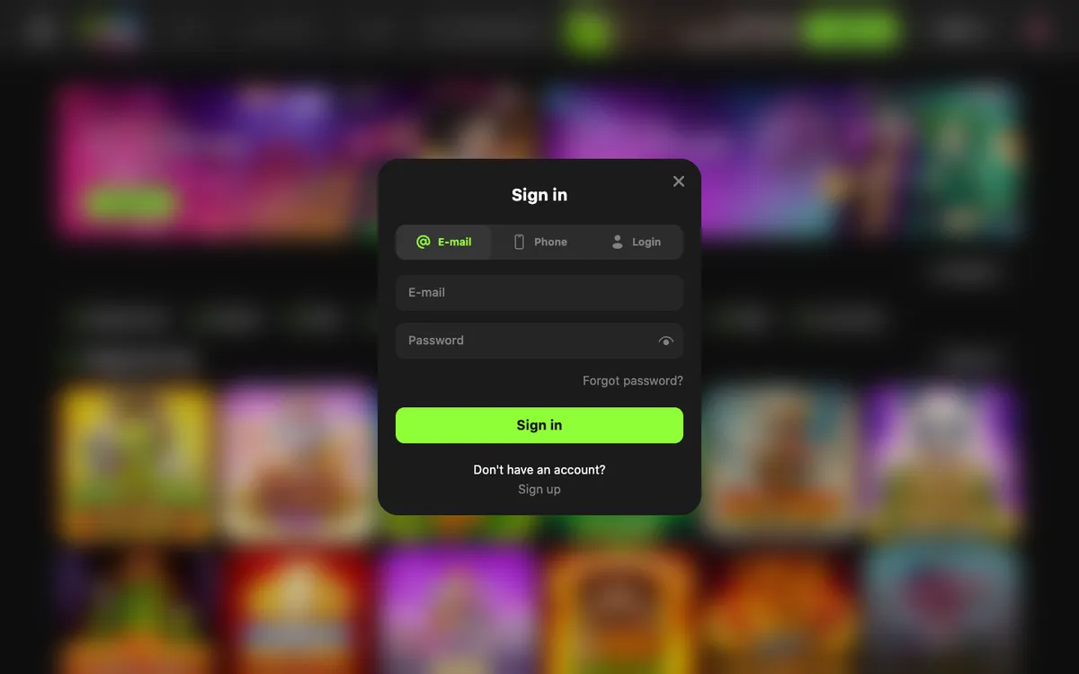 Game Spot Casino — Sign-up, captured from Australia