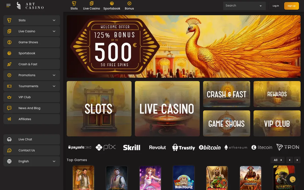ArtCasino — «Главная», снято из страны Австралия