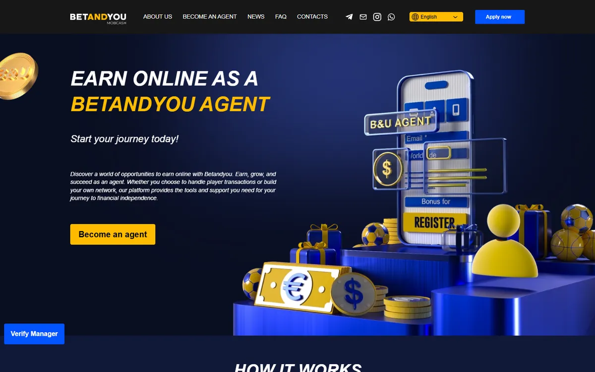 Betandyou Casino — Sign-up, captured from Canada