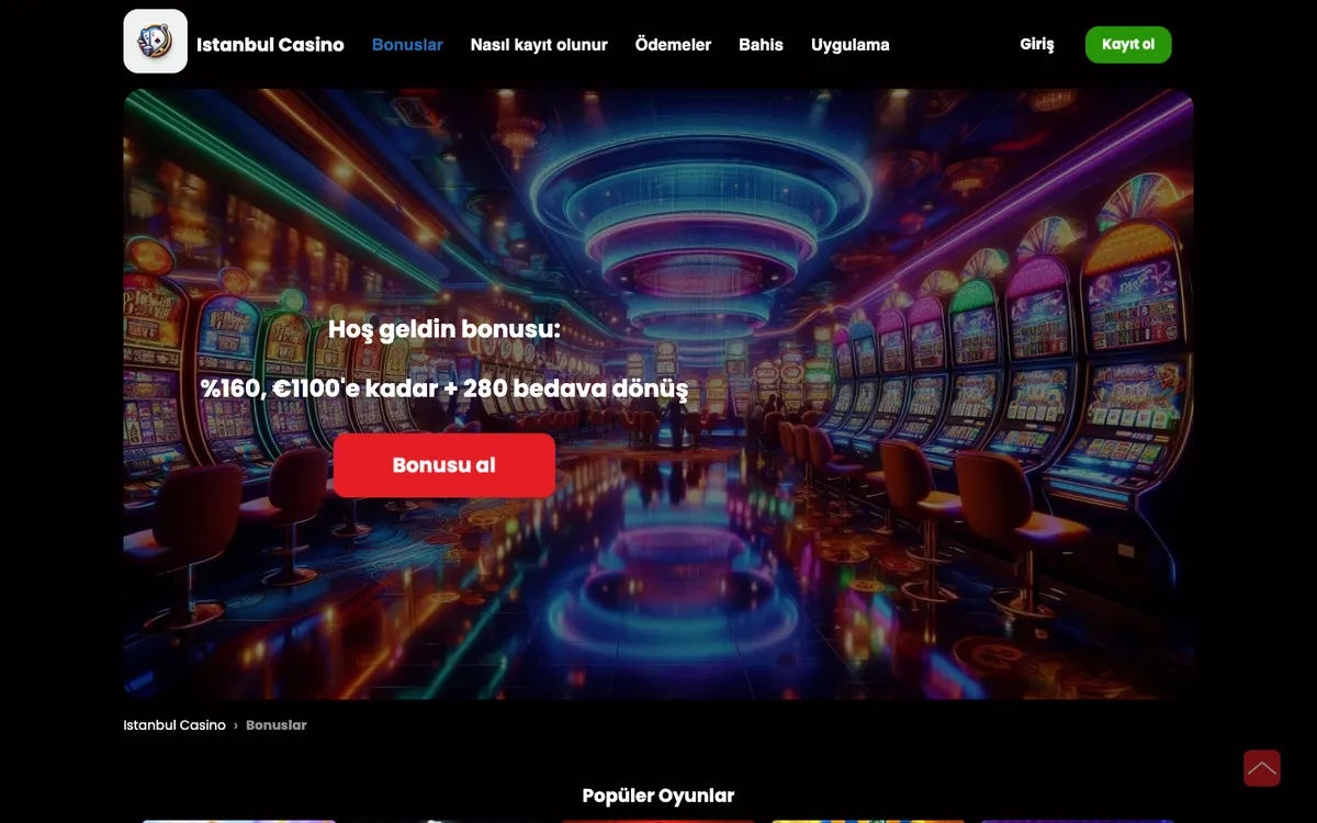 Istanbul Casino — Promotions, captured from Australia