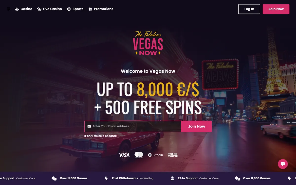 Vegas Now Casino — «Главная», снято из страны Южно-Африканская Республика