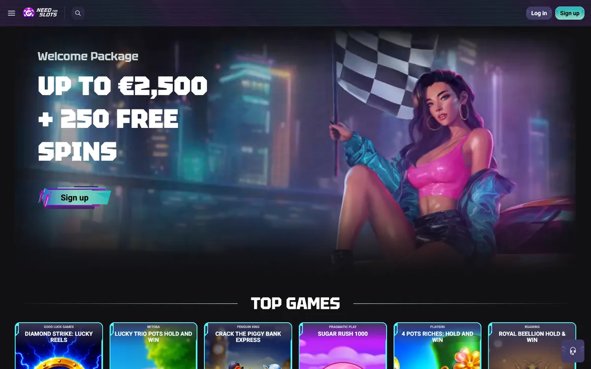 Needforslots Casino — Sign-up, captured from Croatia