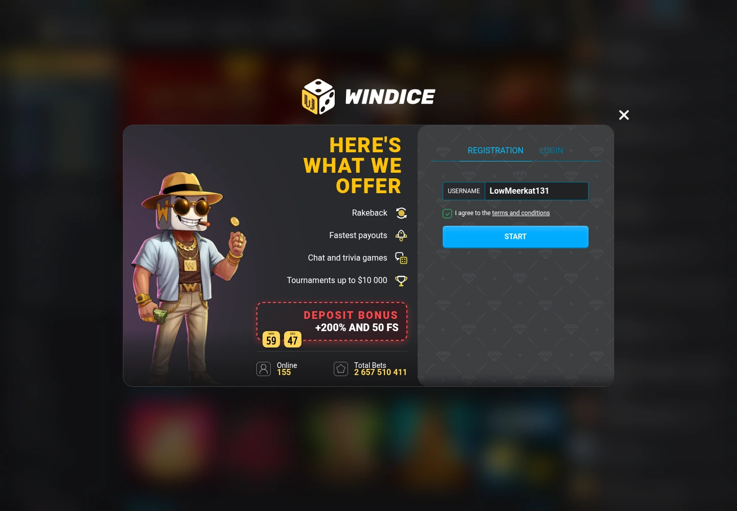 Windice — «Регистрация», снято из страны Канада