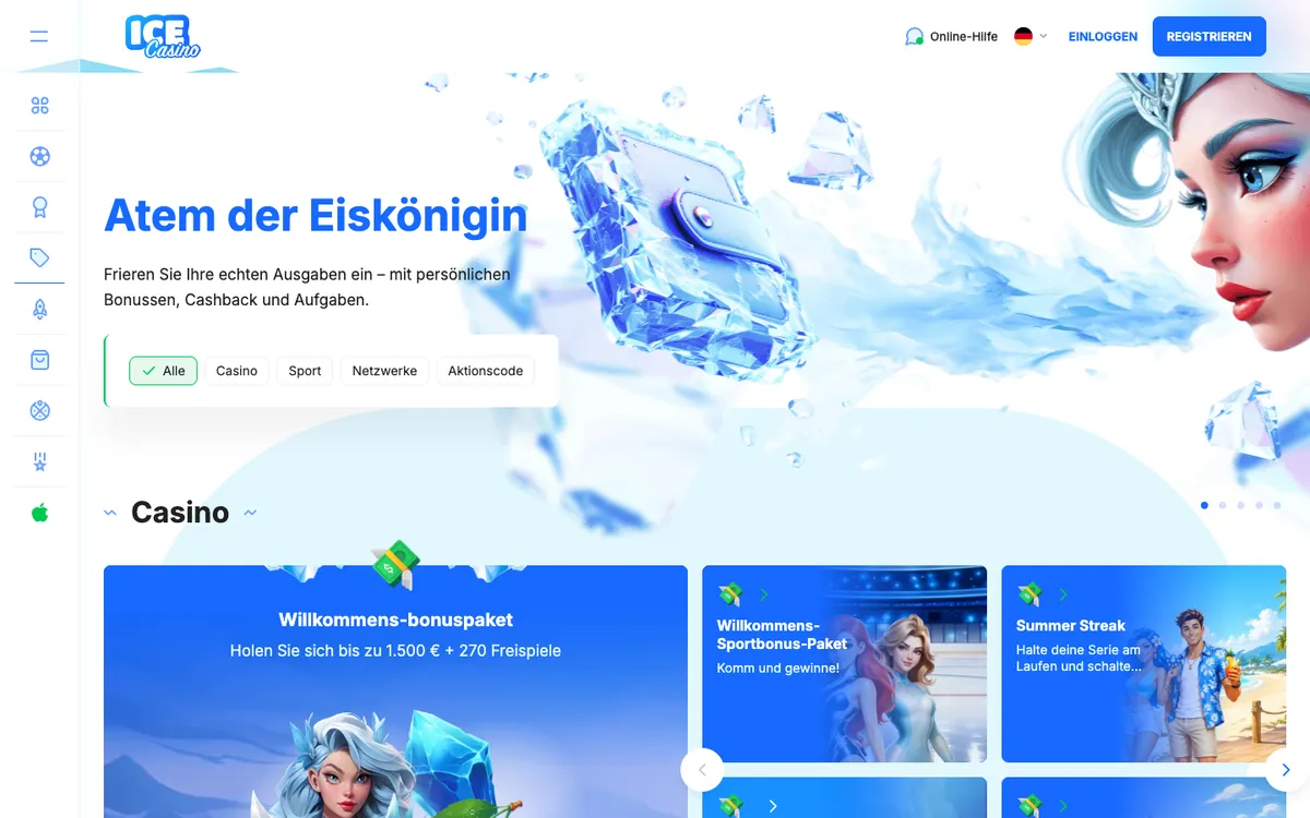 Ice Casino — Promotions, captured from Germany