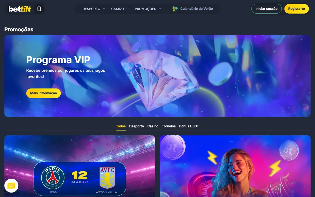 Bettilt Casino — Promotions, captured from Switzerland
