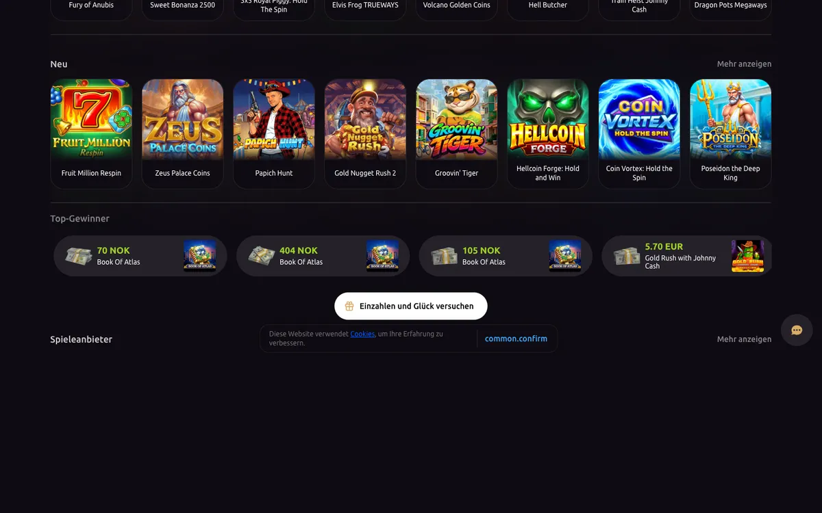 Crusino Casino — «Главная», снято из страны Австрия