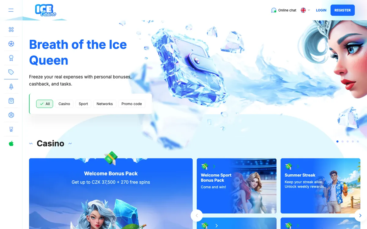 Ice Casino — «Акции», снято из страны Чехия