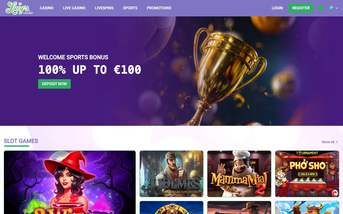 Lucy's Casino — Home page, captured from Japan