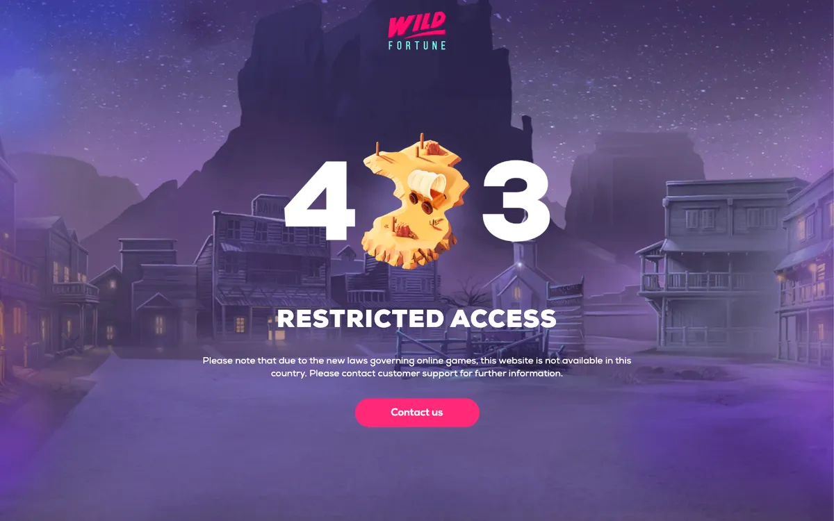 Wildfortune.io Casino – «Главная», снято из страны Япония