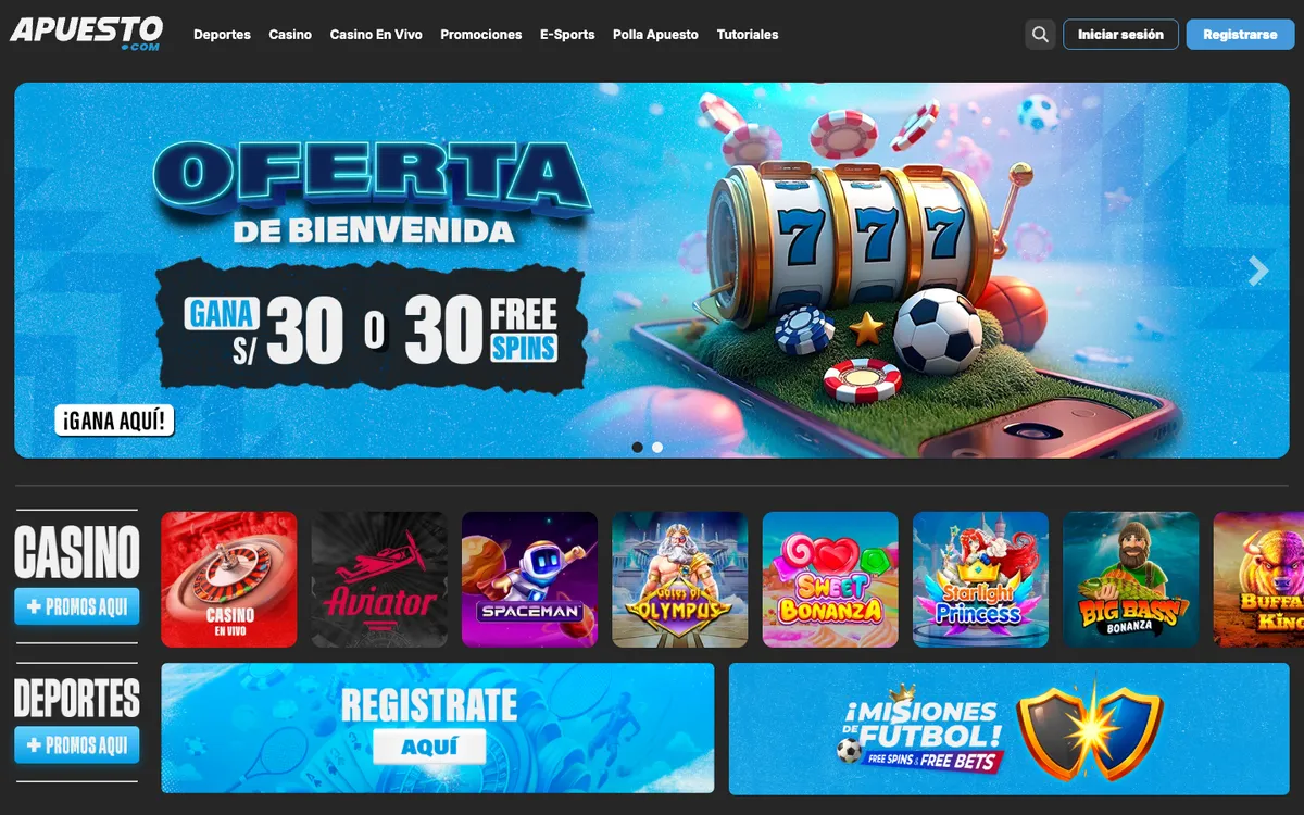 Apuesto Casino — «Главная», снято из страны Перу