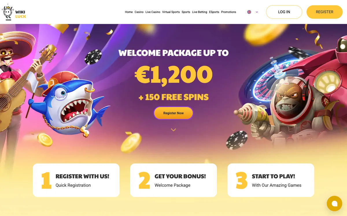 WikiLuck Casino — «Главная», снято из страны Бразилия