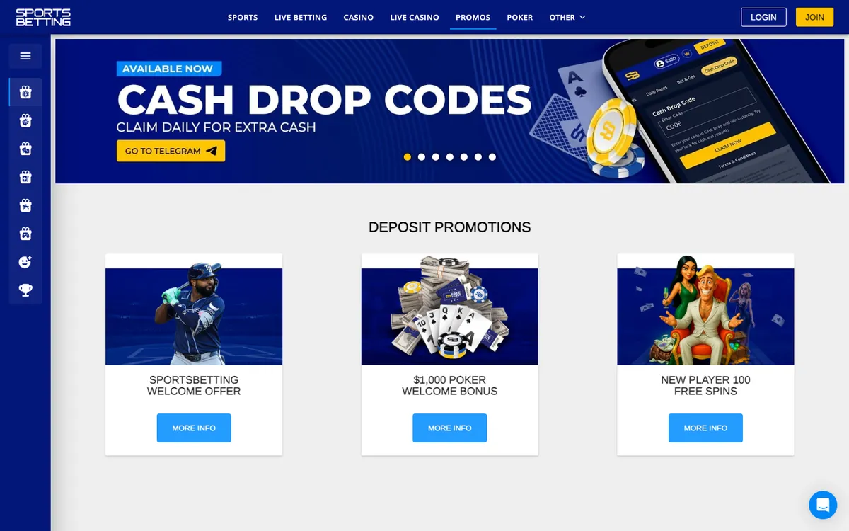 Sports Betting Casino — Promotions, captured from Japan