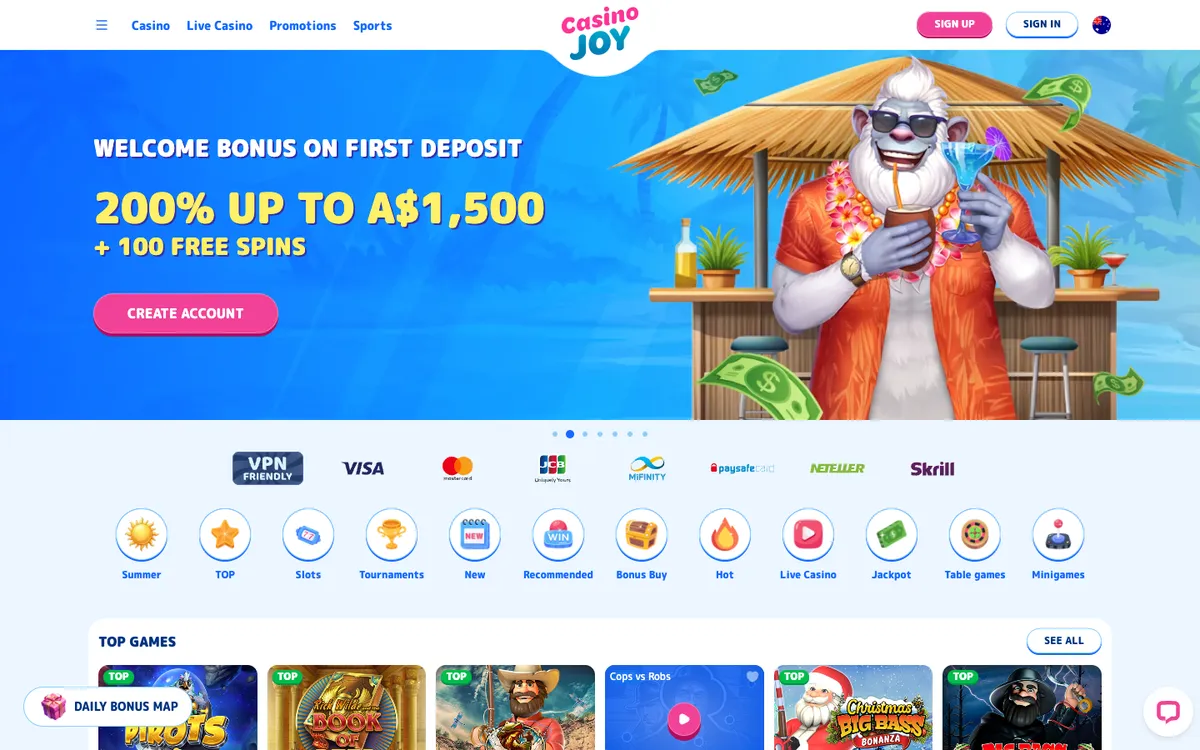 Casino Joy — «Главная», снято из страны Австралия