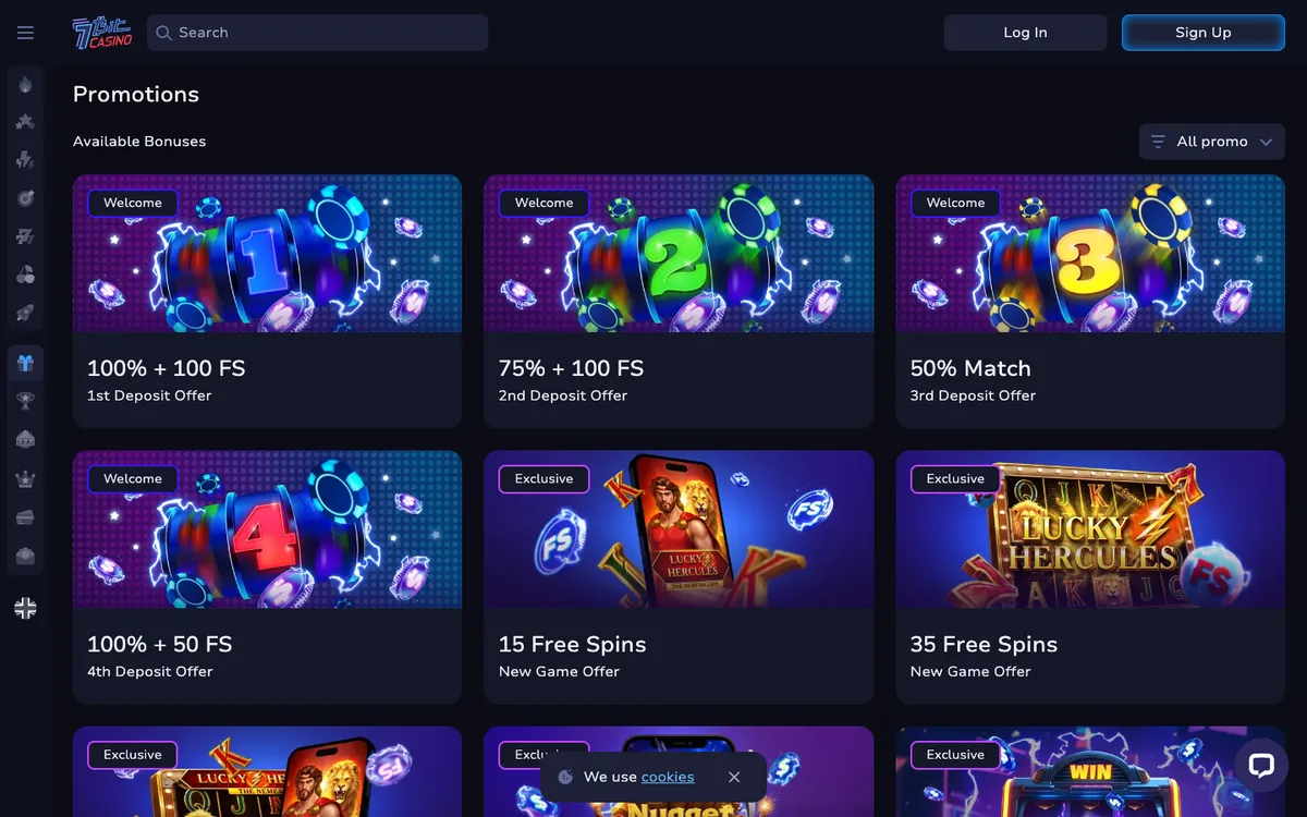 7BitCasino — «Акции», снято из страны Франция