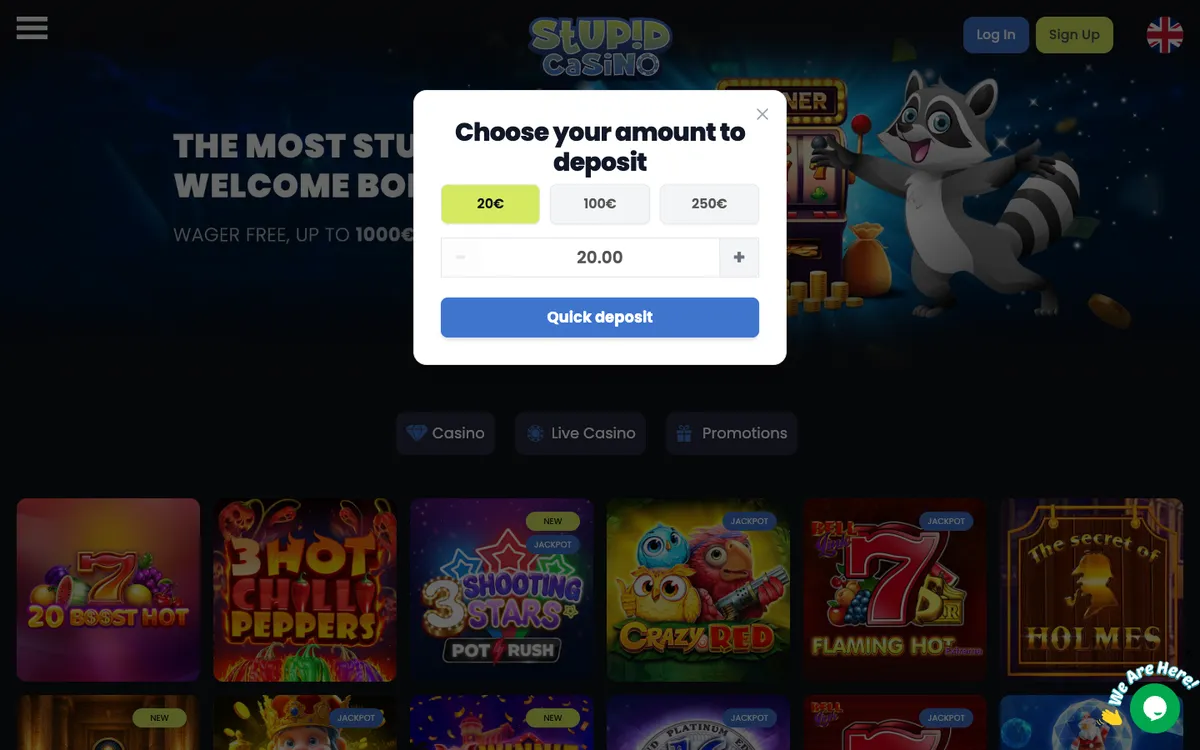 Stupid Casino — «Главная», снято из страны Финляндия