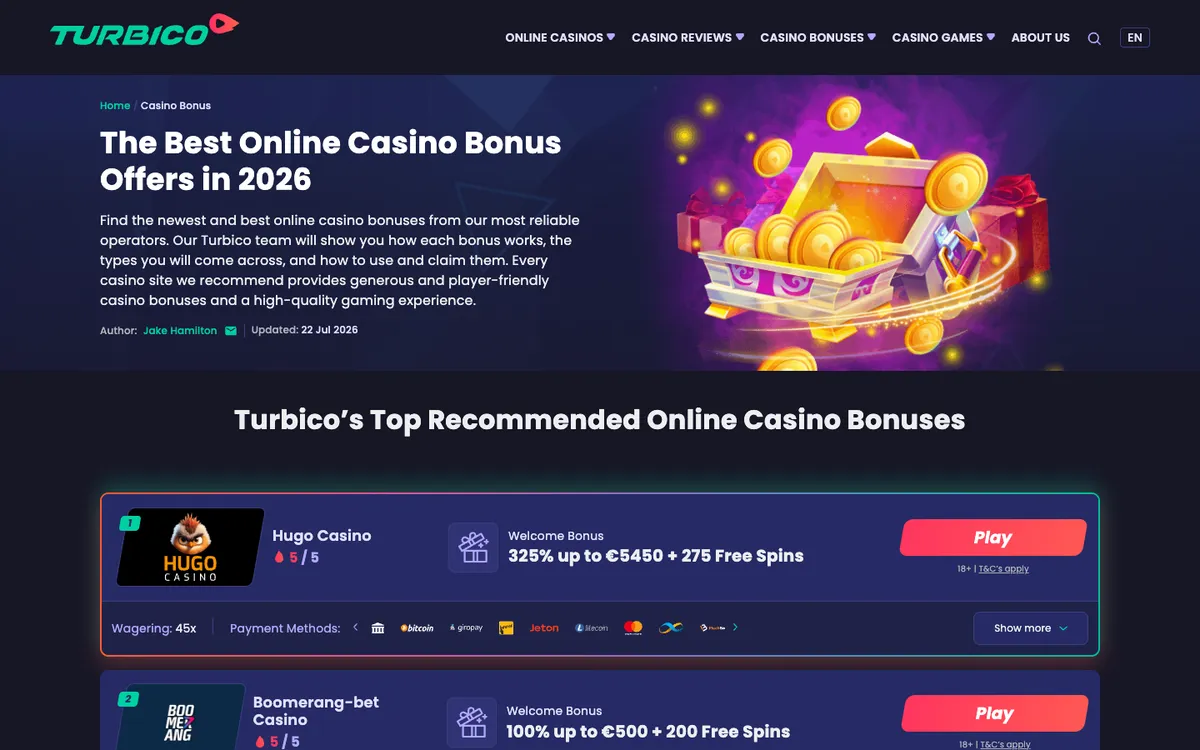 Turbico Casino — «Акции», снято из страны Германия