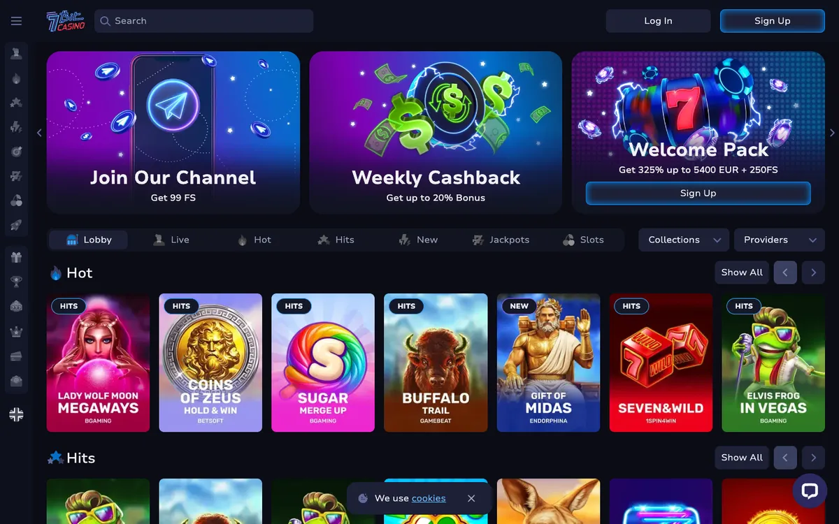 7BitCasino — «Главная», снято из страны Италия