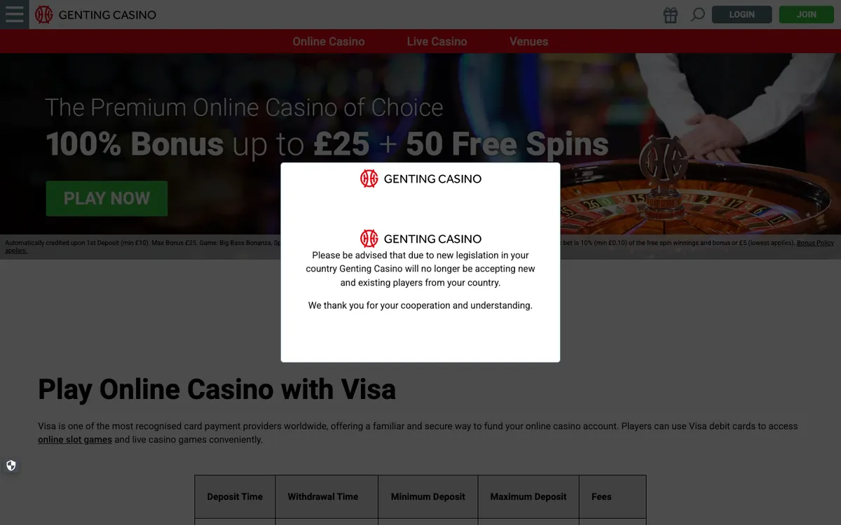 Genting Casino — Payments, captured from Australia