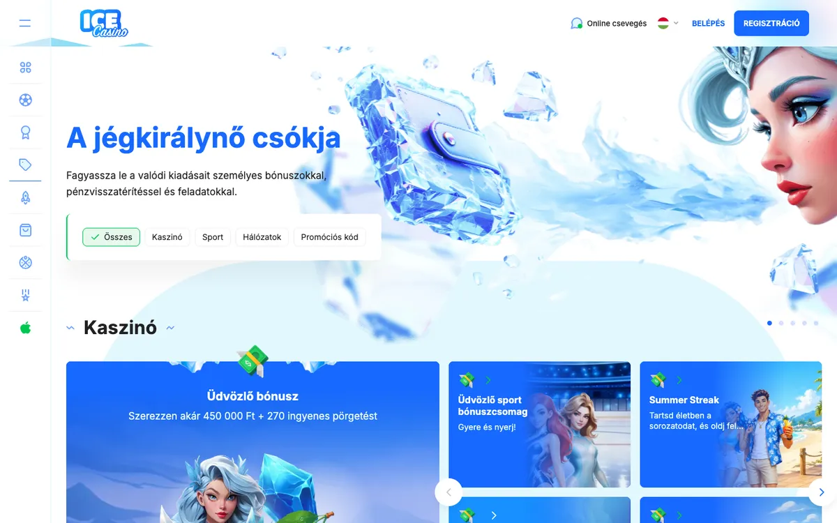 Ice Casino — «Акции», снято из страны Венгрия