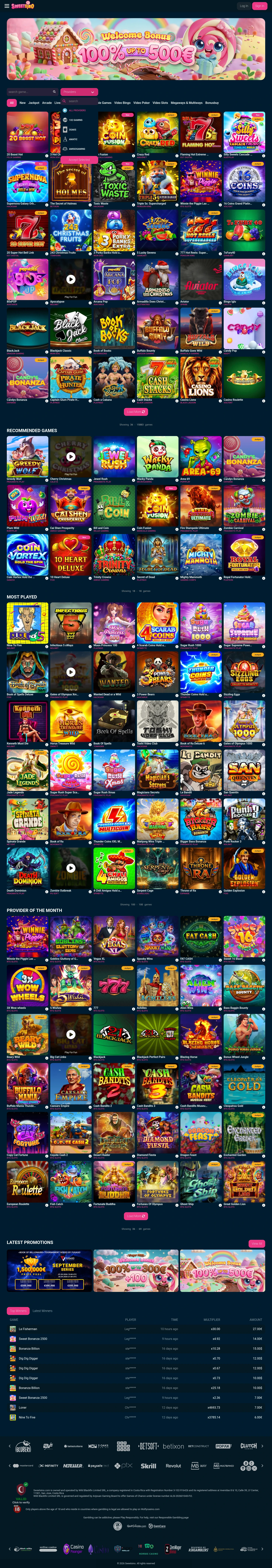 Sweetsino Casino — «Главная», снято из страны Португалия