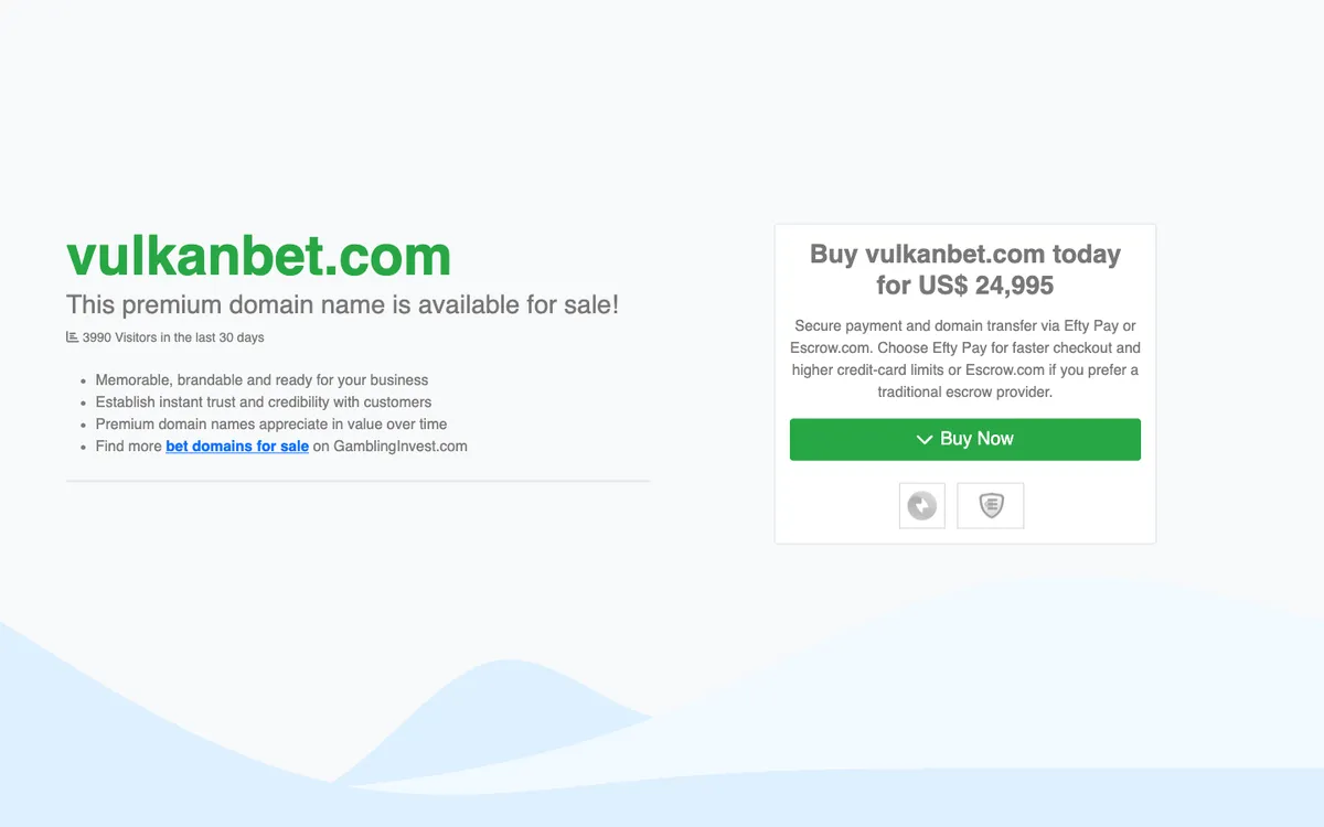 VulkanBet Casino — «Главная», снято из страны Бразилия