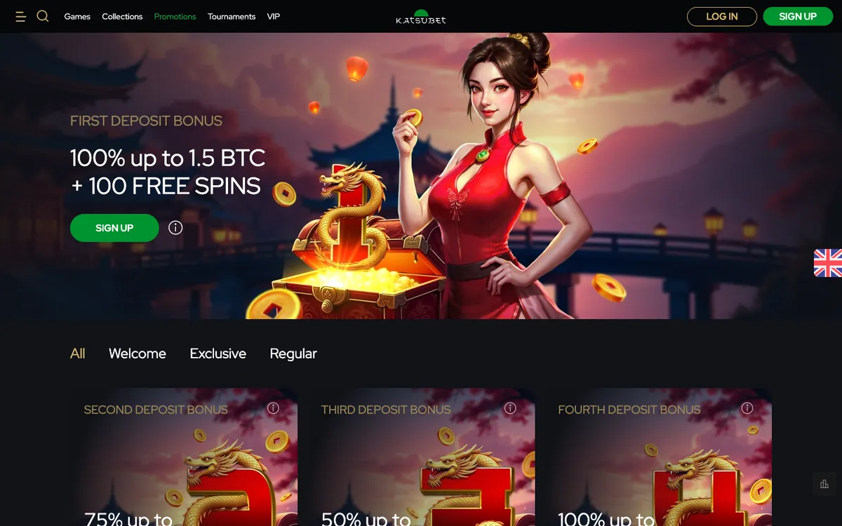 KatsuBet Casino — Promotions, captured from France