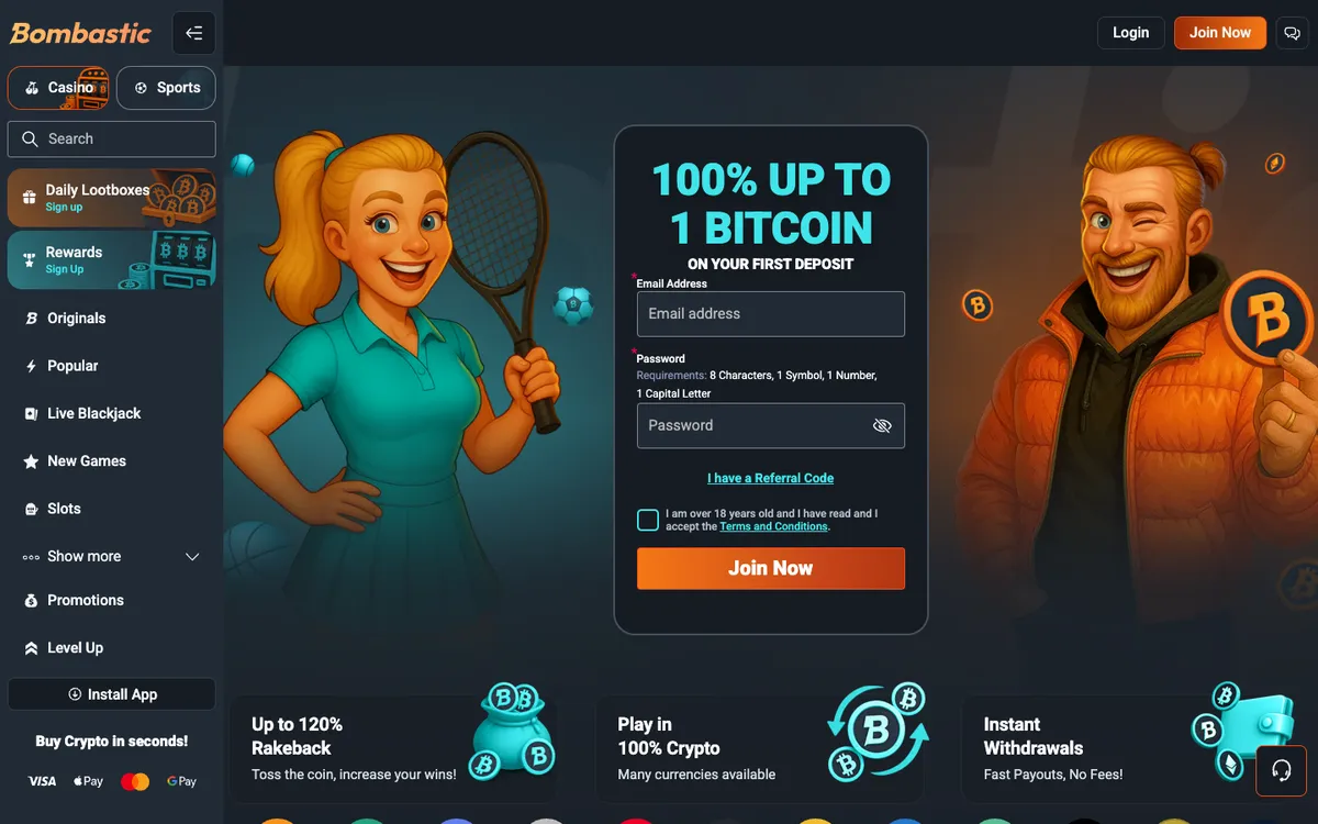 Bombastic Casino — «Главная», снято из страны Австрия