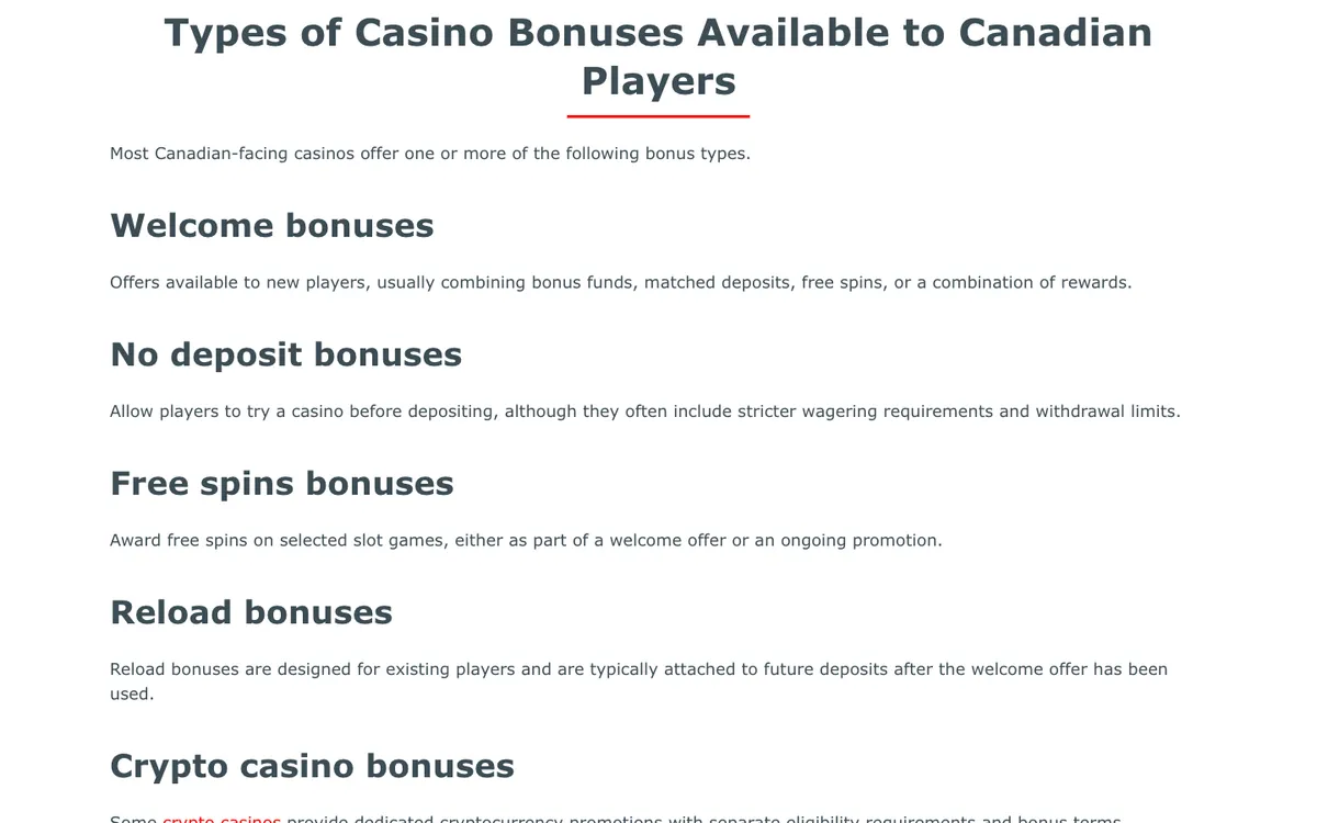 Maple Casino — Promotions, captured from Belgium