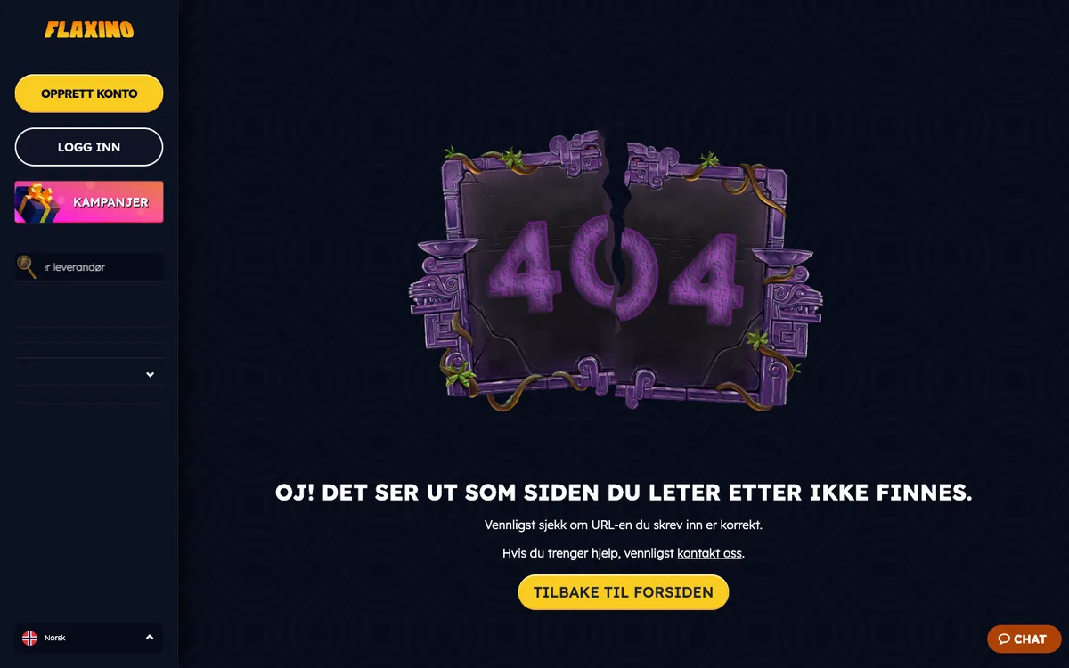 Flaxino Casino — Promotions, captured from Norway
