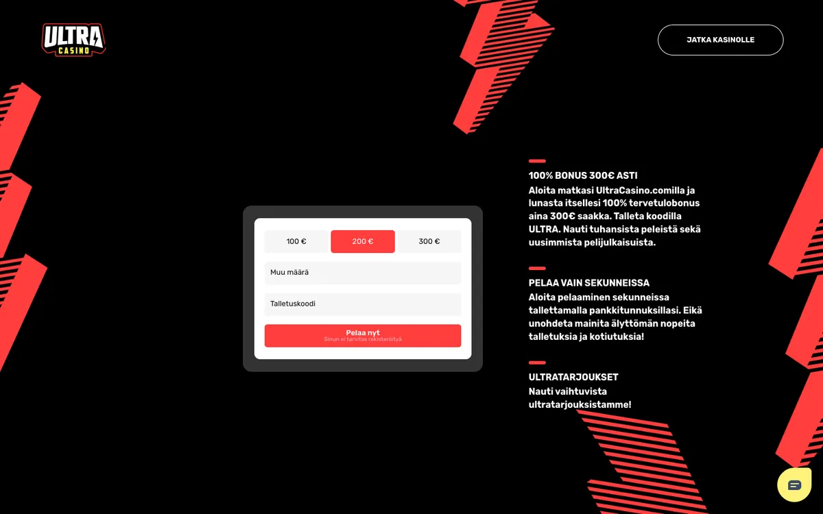 UltraCasino — «Главная», снято из страны Финляндия