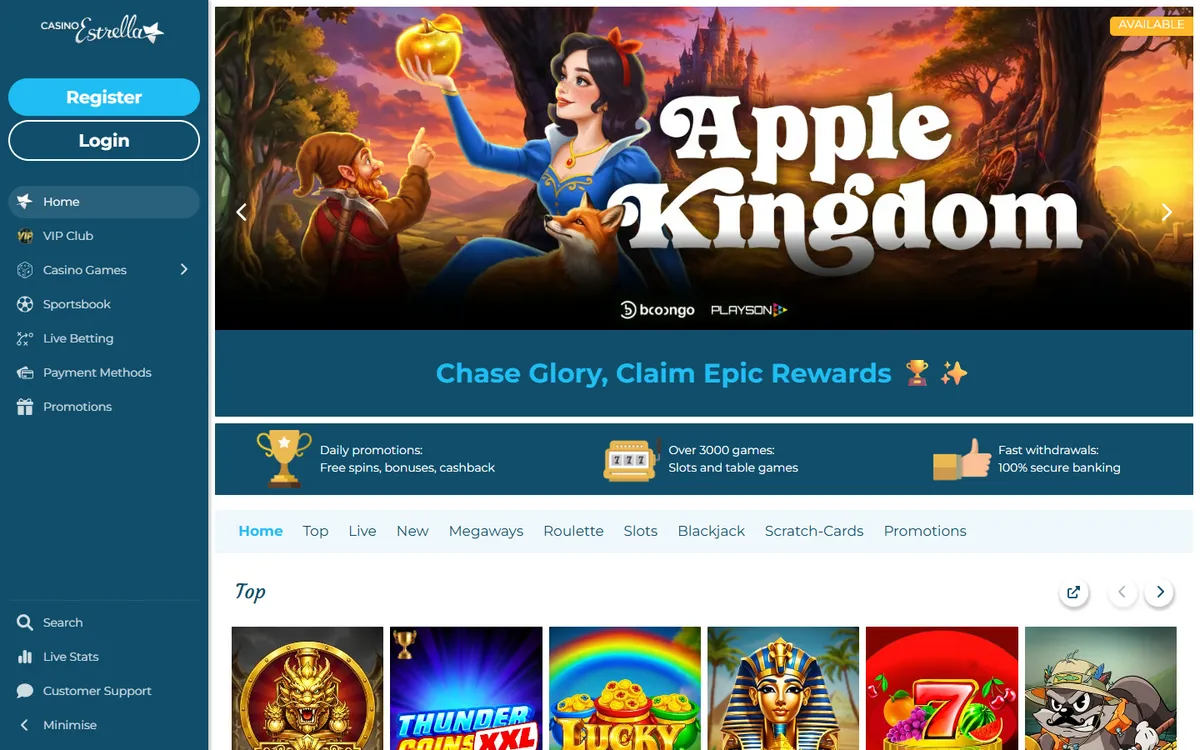 Casino Estrella — «Главная», снято из страны Канада