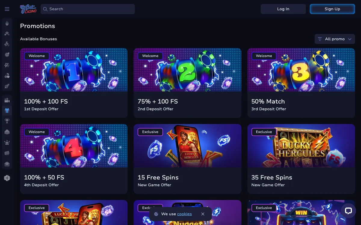 7BitCasino — Promotions, captured from Austria