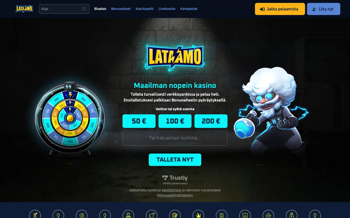Lataamo Casino — «Главная», снято из страны Эстония