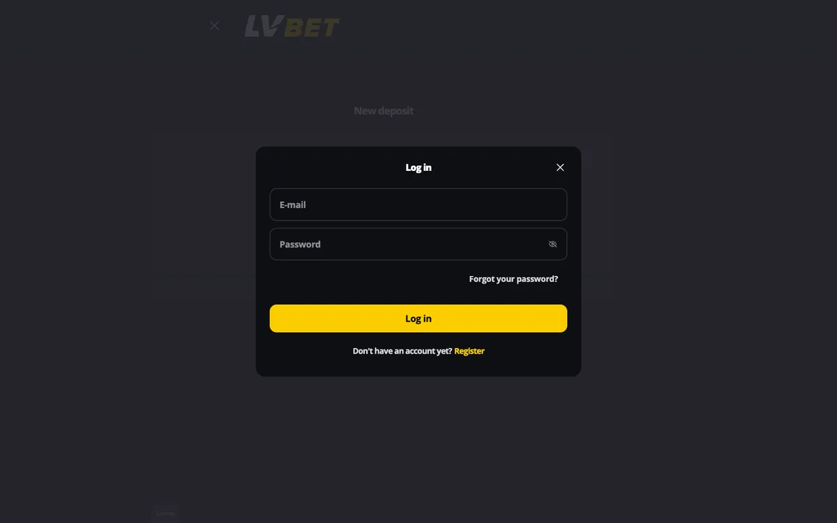 LV BET Casino — Payments, captured from Austria