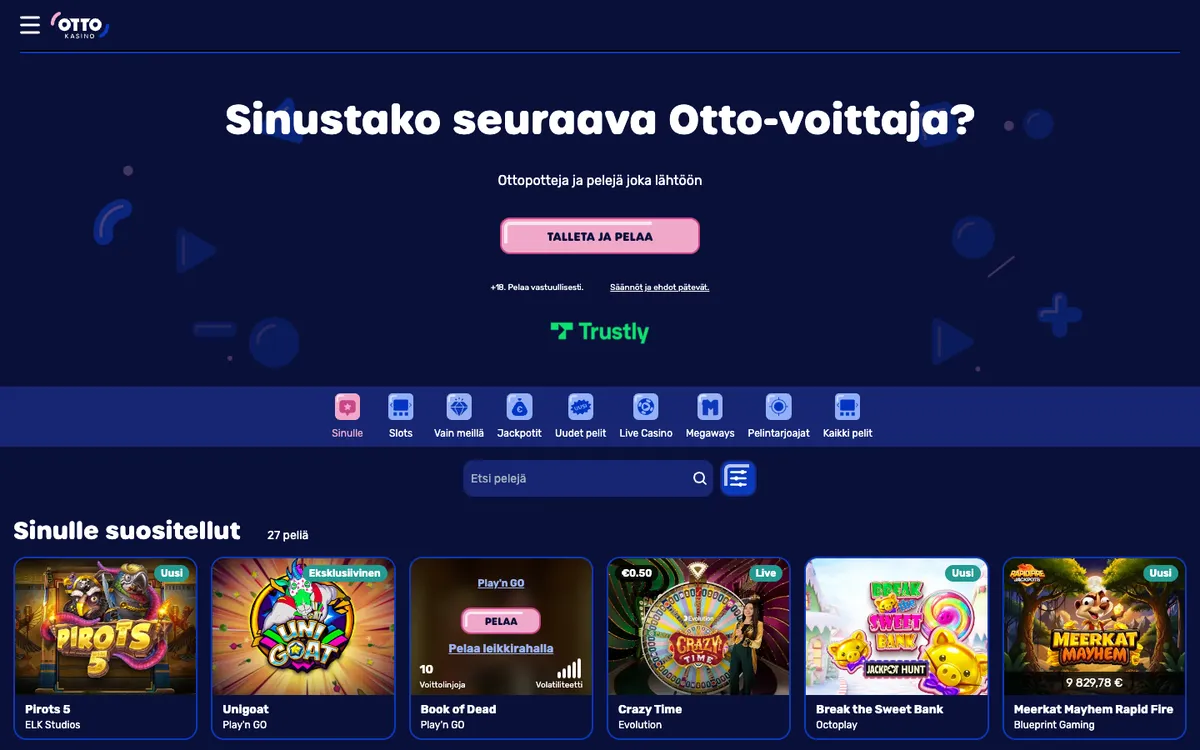 Otto Casino — «Главная», снято из страны Австрия