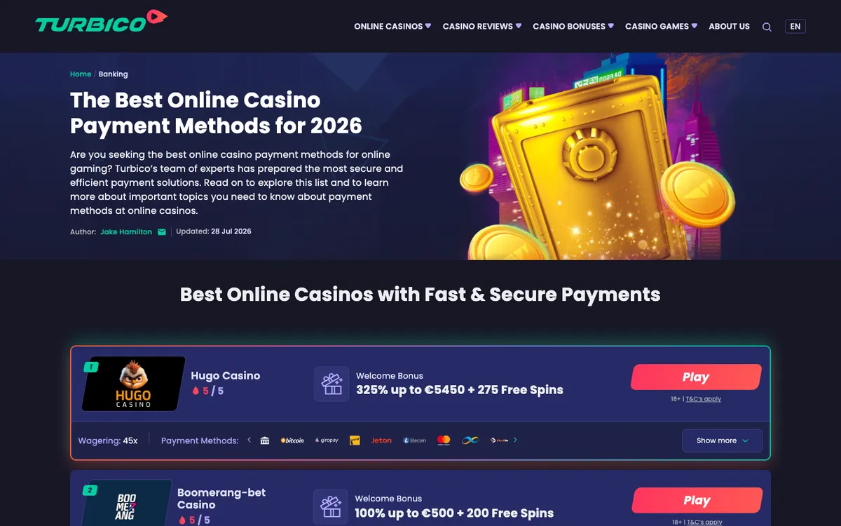 Turbico Casino — «Платежи», снято из страны Германия