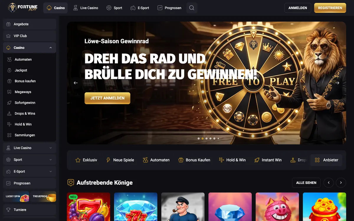 Fortune Play Casino — «Главная», снято из страны Австрия