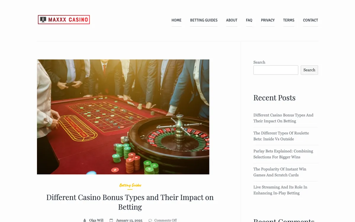 Maxxxcasino — Promotions, captured from Czechia