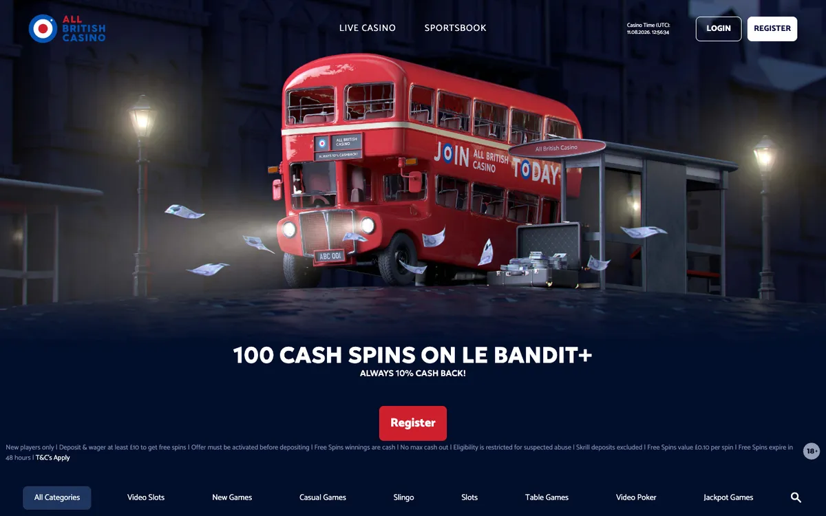 All British Casino — «Главная», снято из страны Великобритания