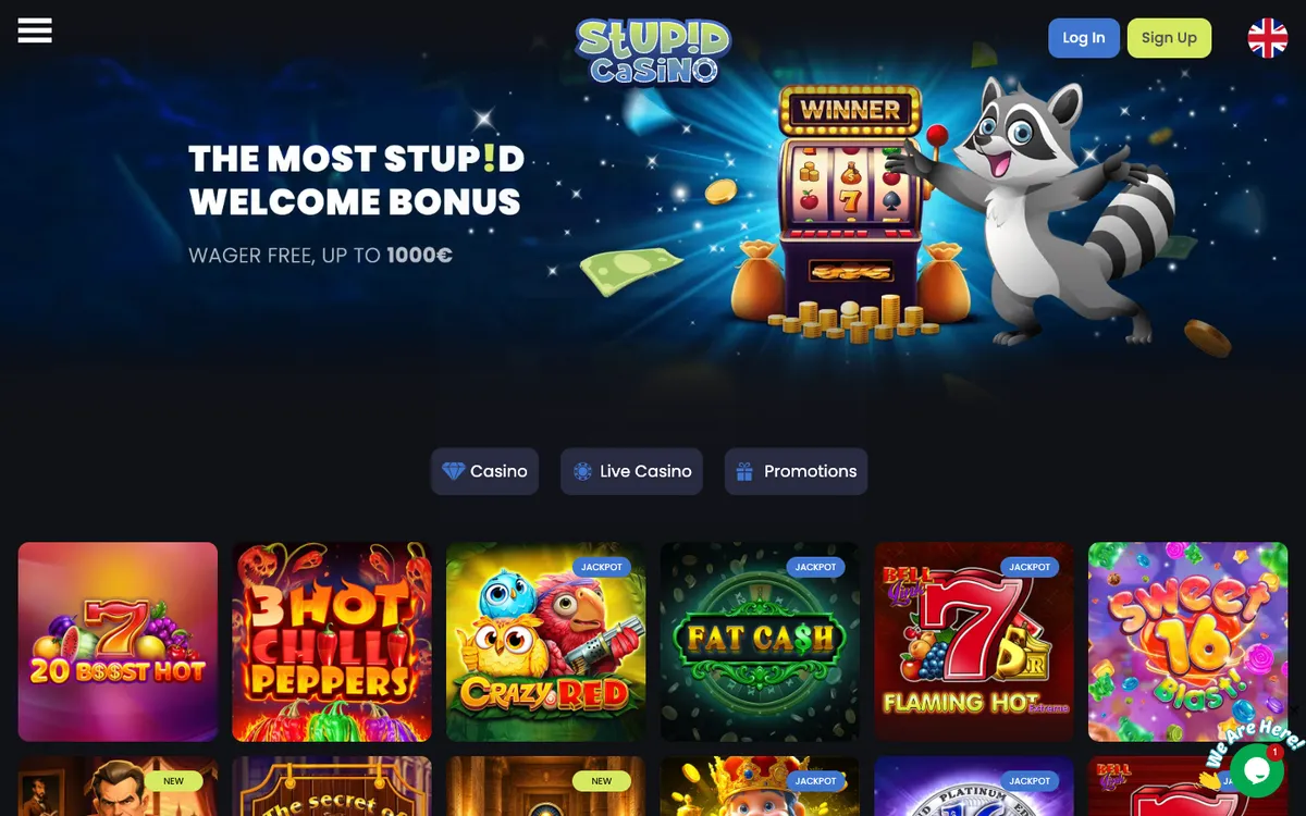 Stupid Casino — «Регистрация», снято из страны Новая Зеландия